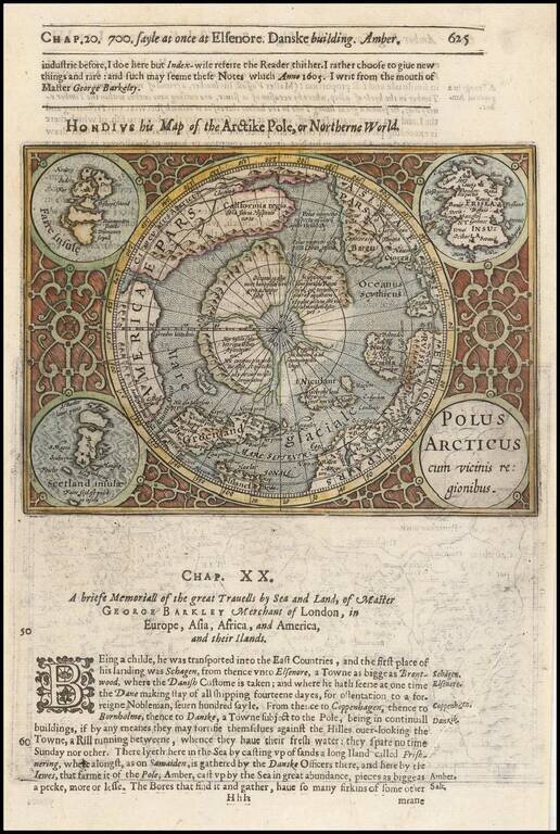 Polus Arcticus cum vicinis regionibus