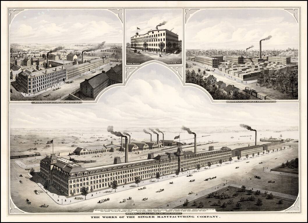Works of the Singer Manufacturing Company  (Works at Elizabeth New Jersey)