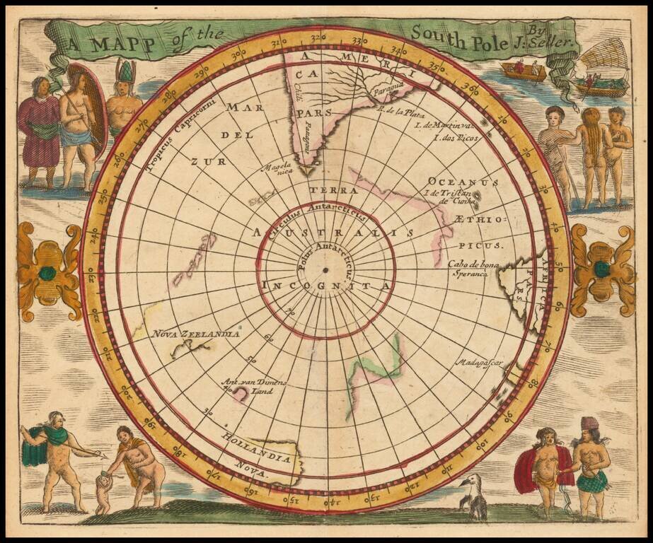 A Mapp of the South Pole. By J. Seller