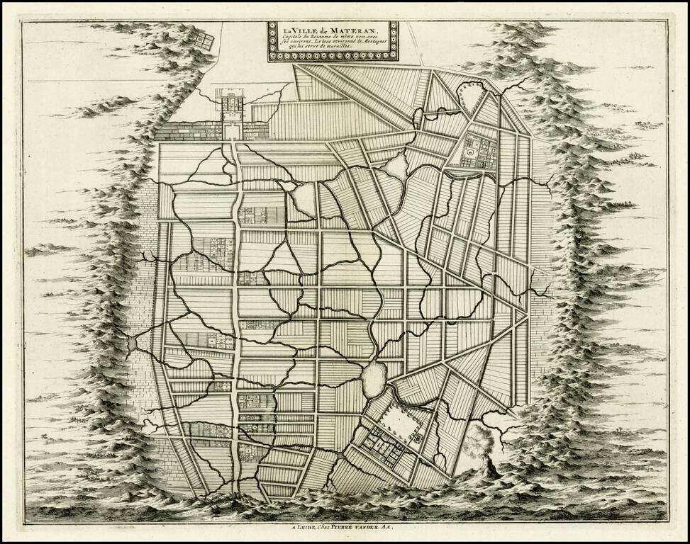 La Ville de Materan, Capitale du Roiaume de Meme nom, avec ses environs . . . .