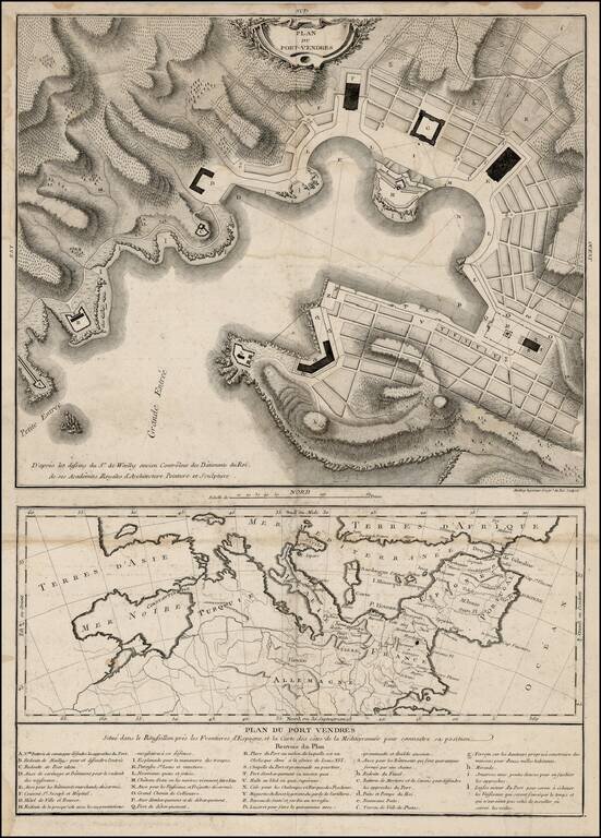 Plan Du Port-Vendres D'apres les dessins du Sr. de Wailly ancien Controleur des Batiments du Roi . . . .