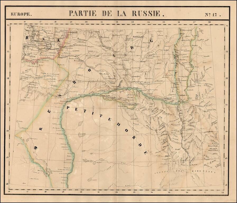 Europe No. 17  Partie De La Russie [Orenbourg & Petitehorde]