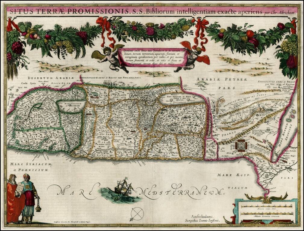 Situs Terrae Promissionis S.S. Bibliorum intelligentiam exacte aperiens per Chr. Adrichom