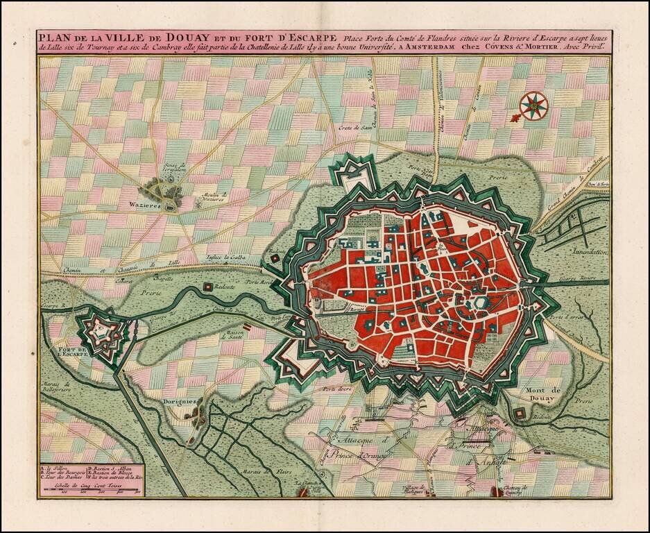 Plan De La Ville de Douay et du Fort D'Escape . . .