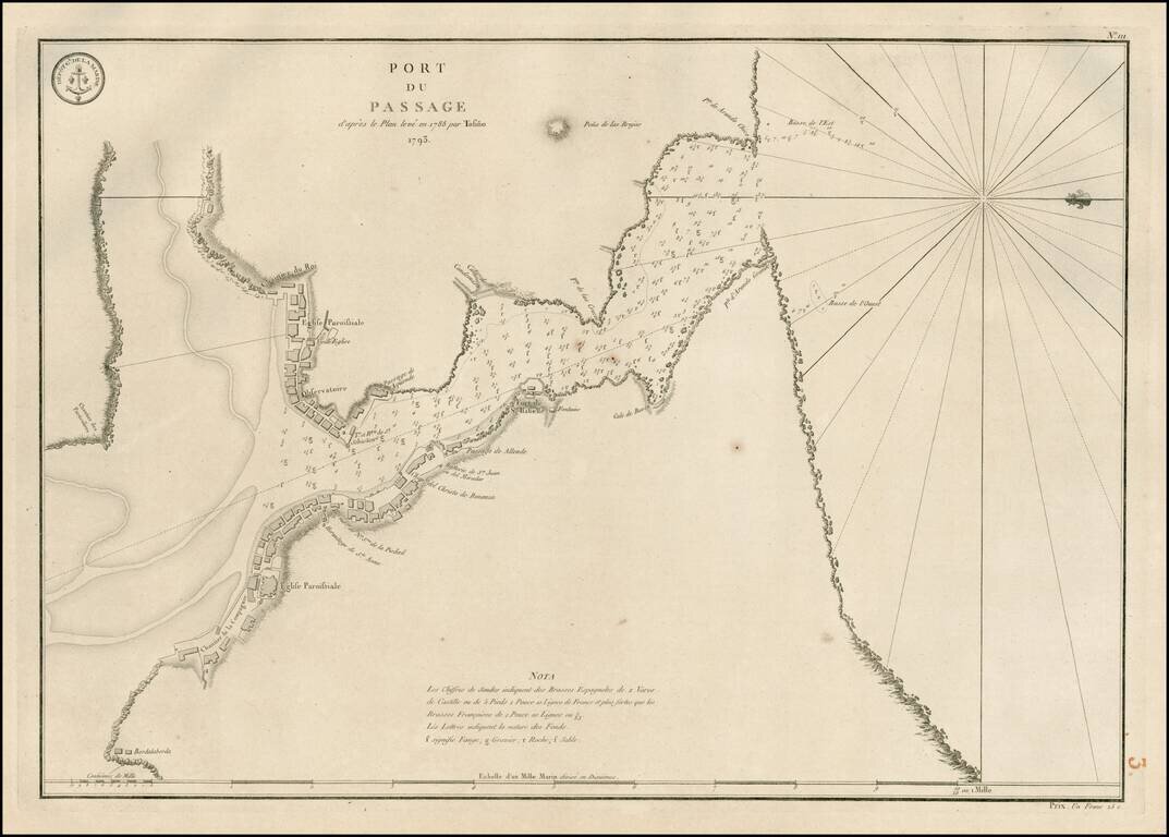 Port De Passage d'apres le Plan leve en 1788 par Tofino 1793  (Pasaia)