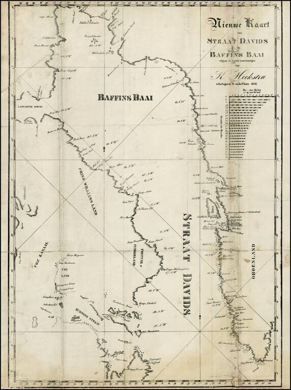 Nieuwe Kaart van Straat Davids en Baffins Baai