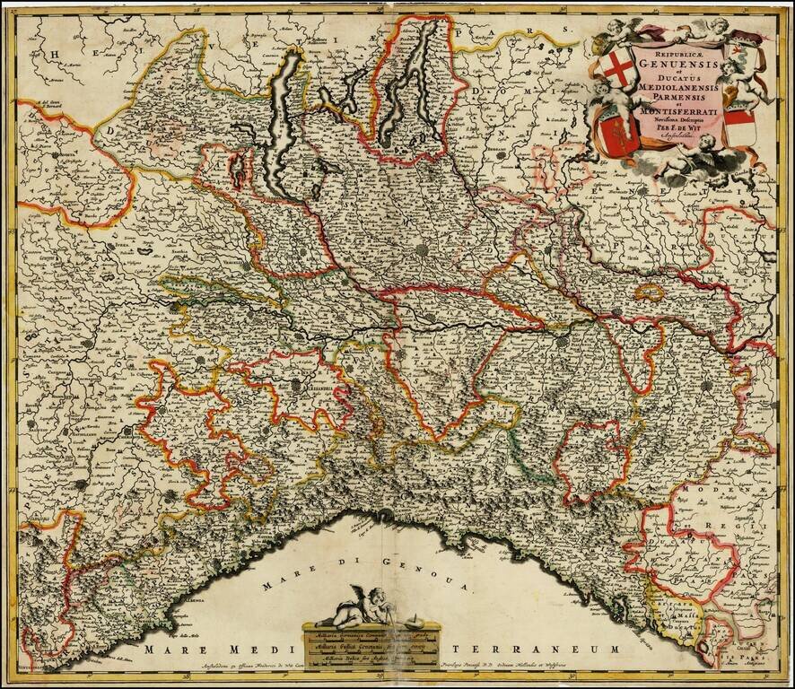 Reipublicae Genuensis et Ducatus Mediolanensis Parmensis et Montsferrati Novissima Descriptio