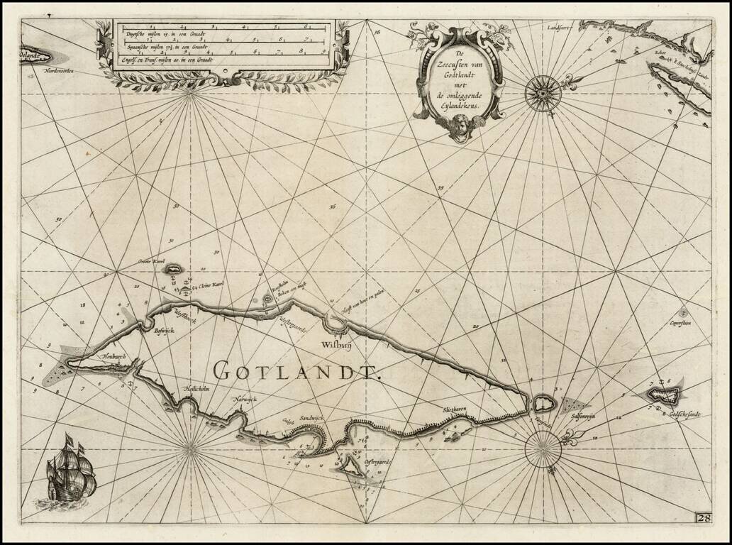 De Zeecusten van Godtlant met de omleggend Eylandekens