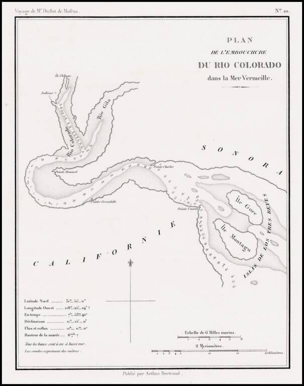 Plan de L'Embouchure Du Rio Colorado dans la Mer Vermeille