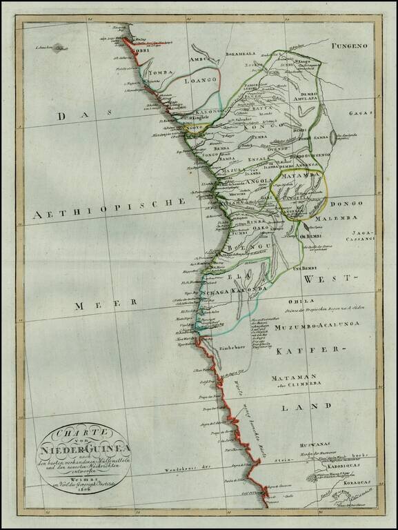 Charte von Nieder-Guinea nach den besten vorhandenen Hulfsmitteln . . . 1806