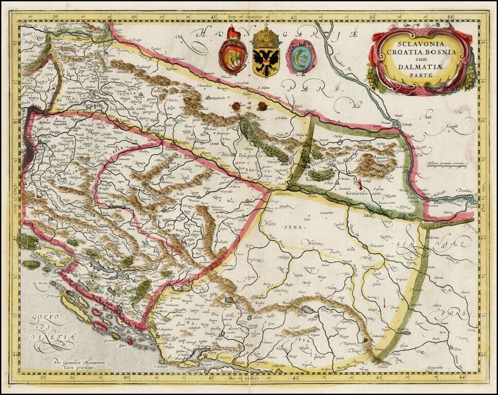 Sclavonia, Croatia, Bosnia, cum Dalmatiae cum Dalmatiae Parte