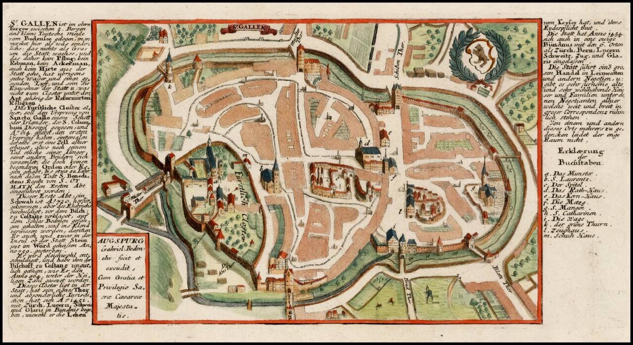 St. Gallen ist im obern Turgown Zwischen