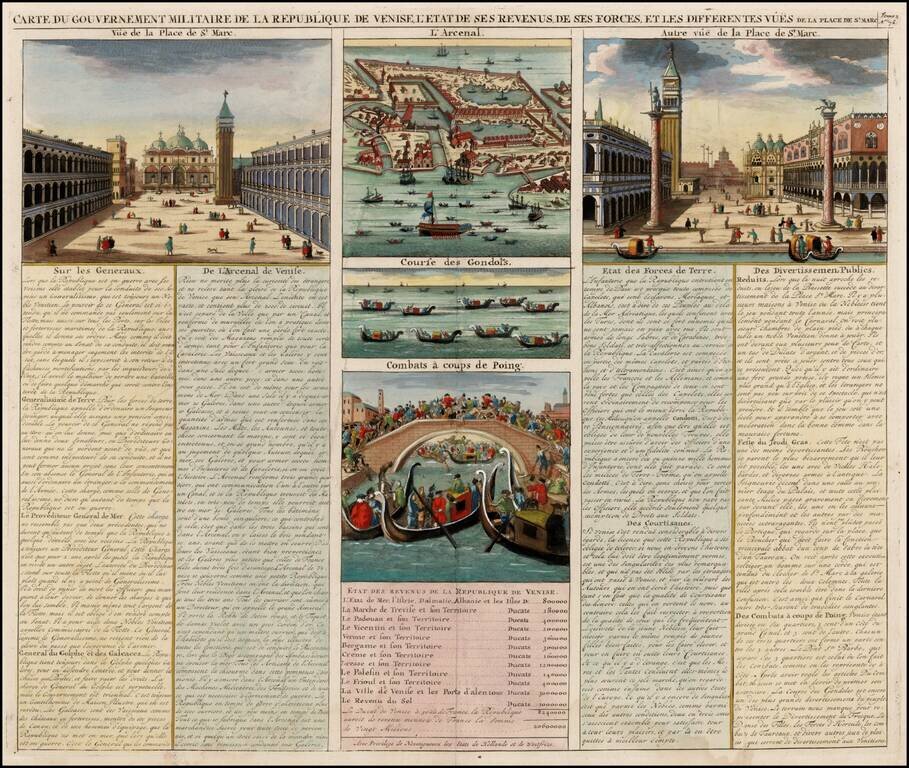 [Venice]  Carte Du Gouvernement Militarire De La Republique Du Venise . . .