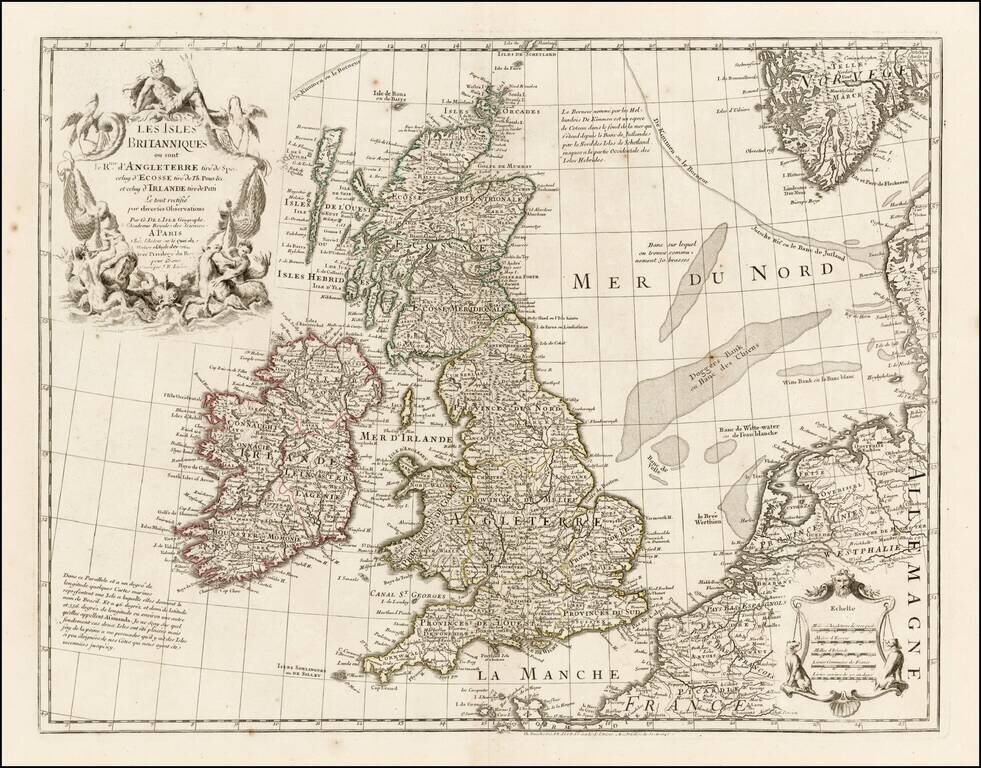 Les Isles Britanniques ou sont l'Rme. d'Angeleterre, tire de Sped celuy d'Ecosse tire de Th Pont&c. et ceulu d'Irlande tire de Petti . . .