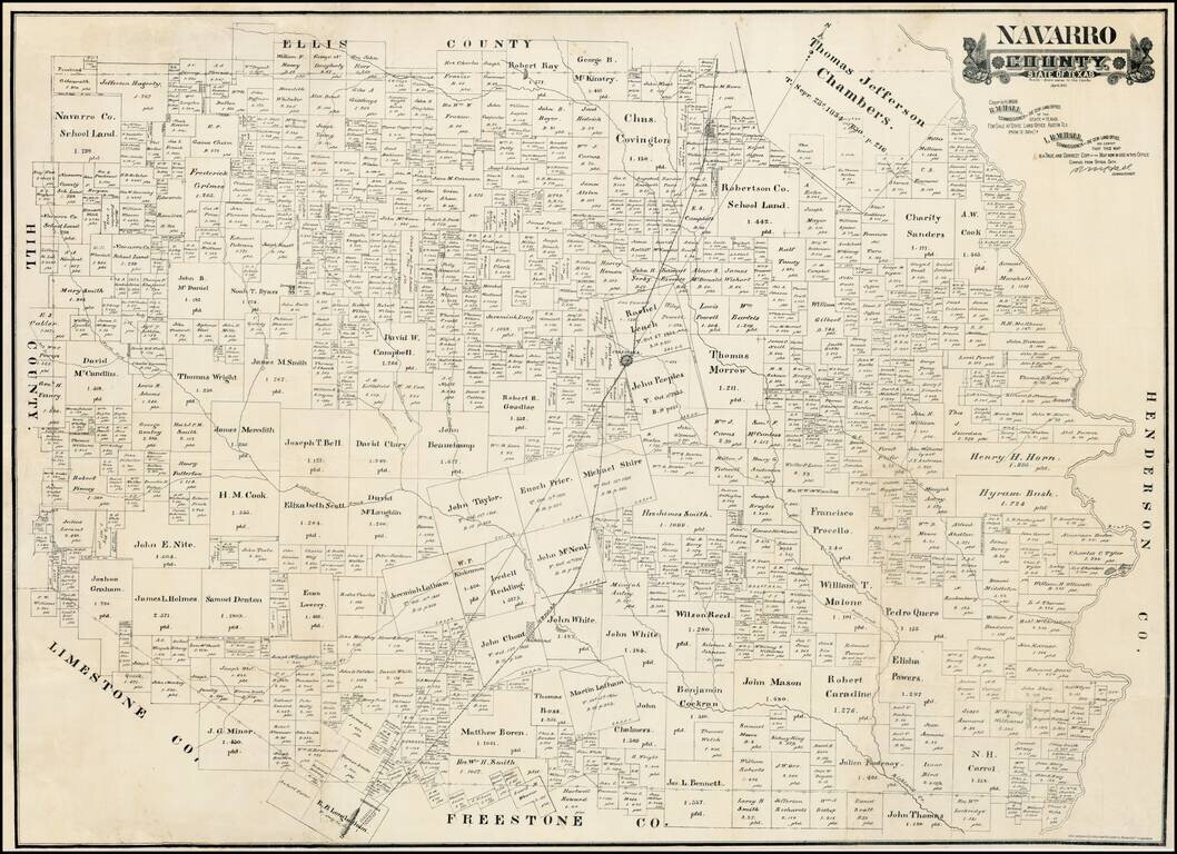 Navarro County. State of Texas. . . April, 1888