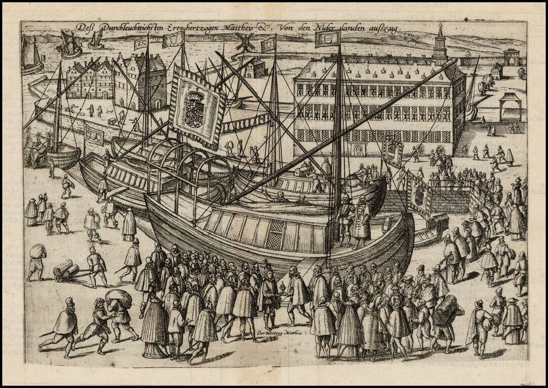 Dess Durchleuchttichsten Ertzhertzogen Mattheis Q. von den Niderlanden außzug.