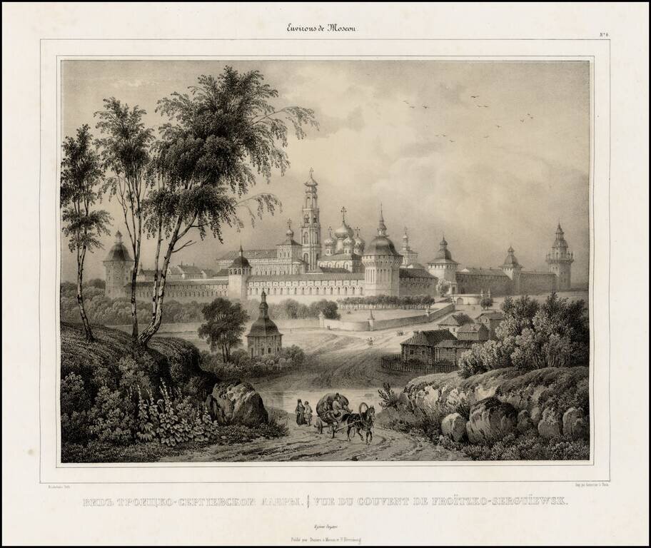 Environs de Moscou -- Vue de Couvent de Froitzko-Serguiewsk