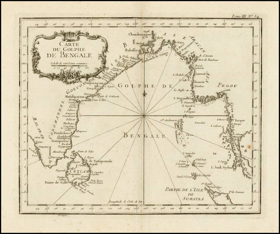Carte Du Golphe De Bengale
