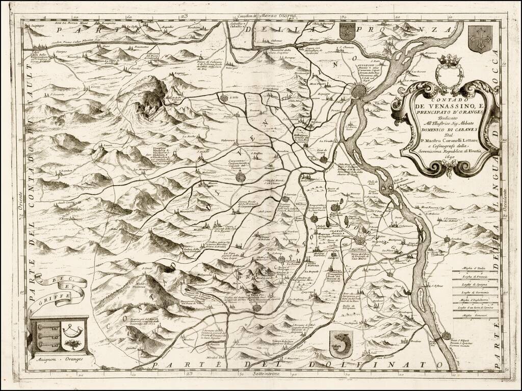 Contado De Venassino, E Prencipato D'Oranges . . . . (Avignon etc.)