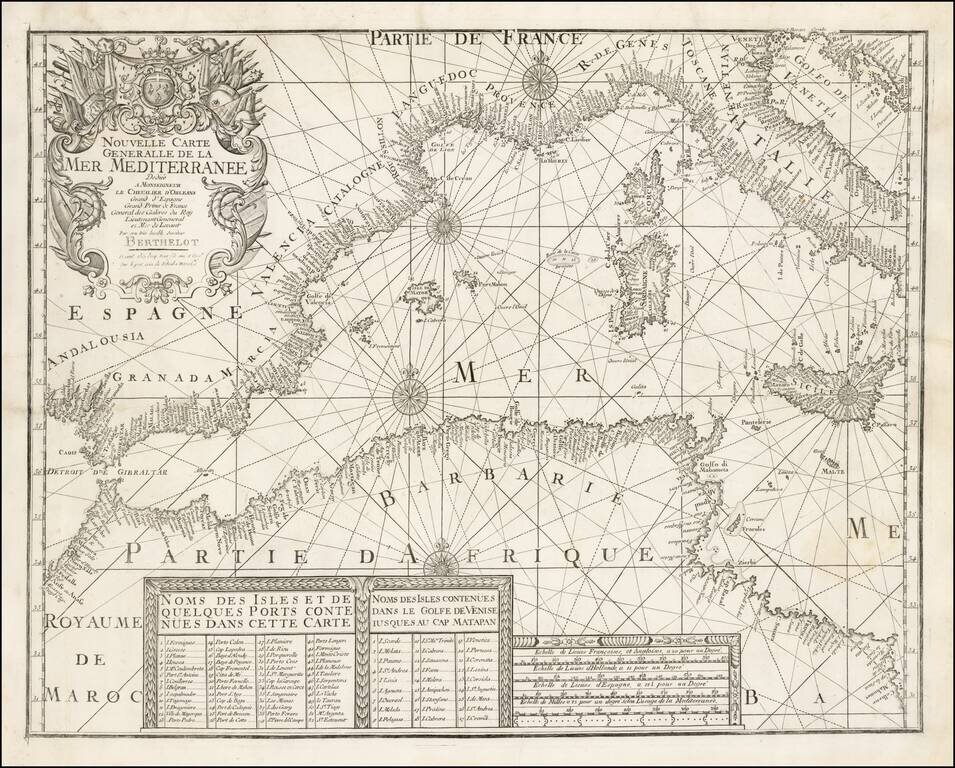Nouvelle Carte Generale de la Mer Mediterranee . . .
