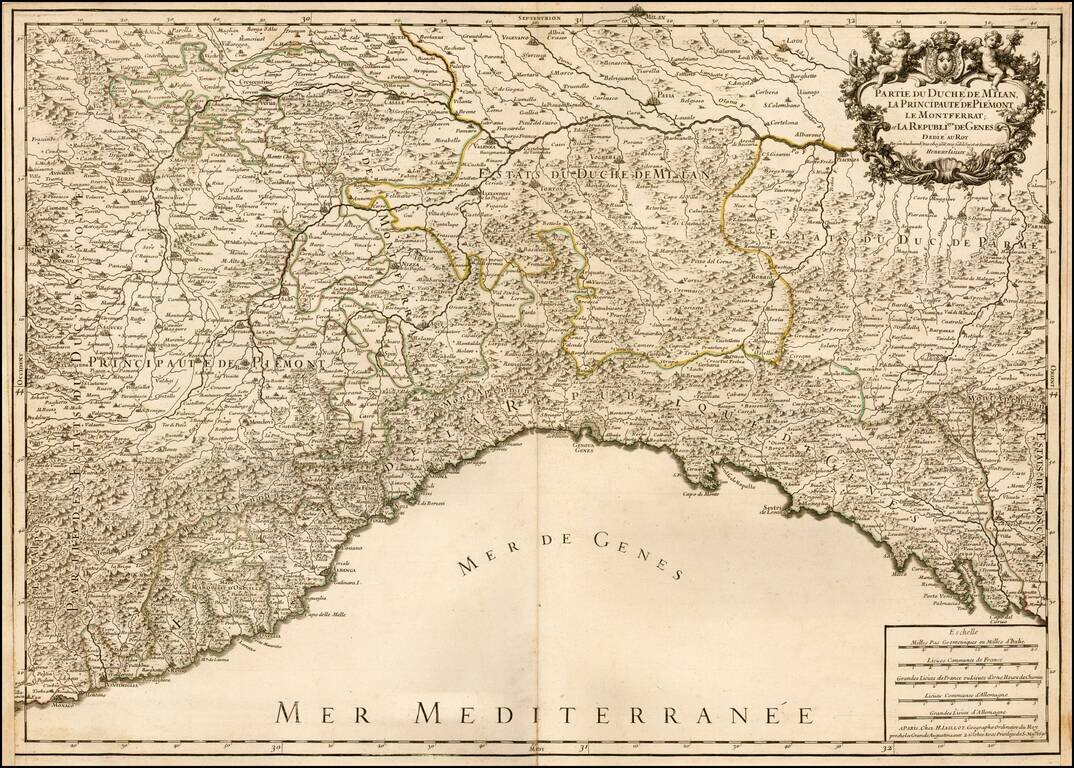 Partie Du Duche De Milan La Principaute De Piemont Le Montserrat et La Republique De Genes . . .