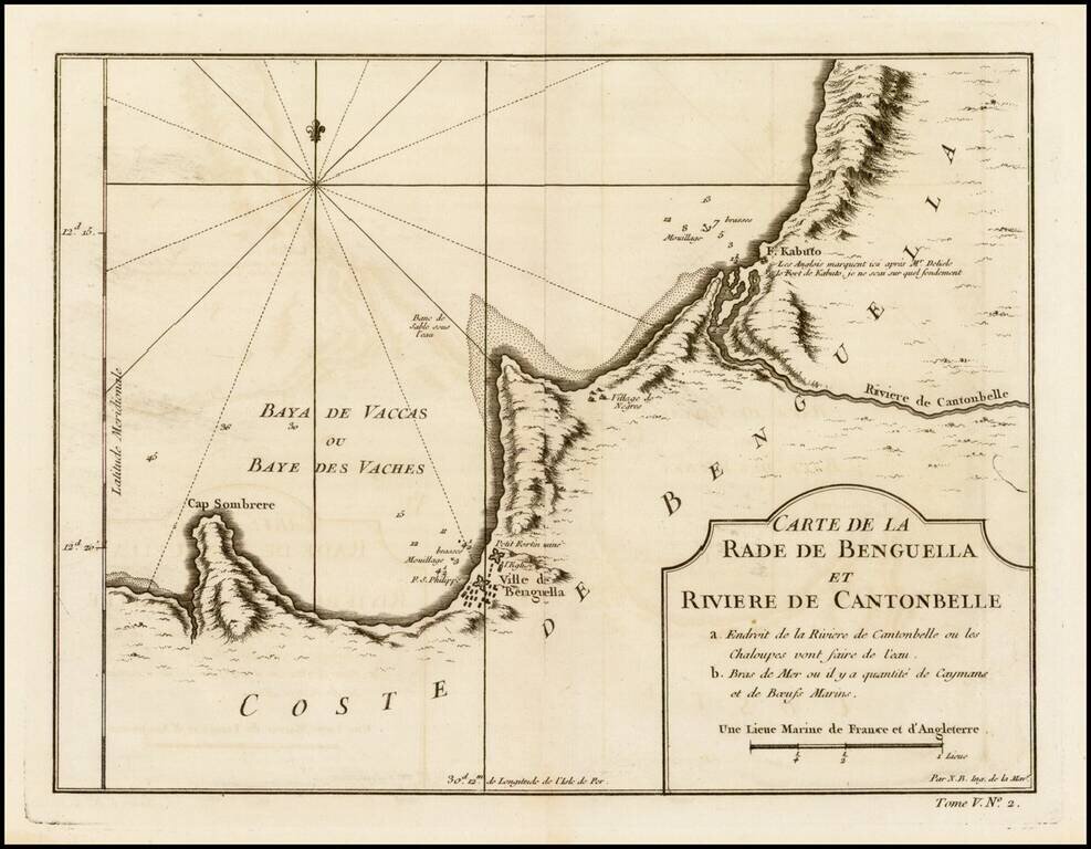 Carte de la Rade de Benguella et Riviere de Cantonbelle . . .
