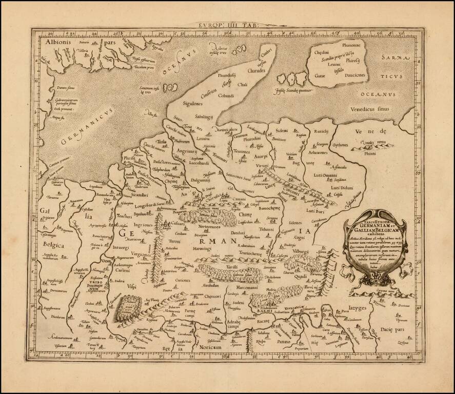 Tab IV Europae, Germaniam et Galliam Belgicam exhibens . . .