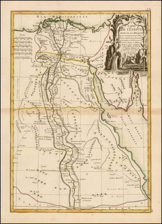 Carte De L'Egypte Ancienne et Moderne . . . . 1762