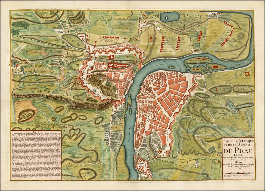 Plan de L'Attaque et de la Defense de Prag Dresse Sur les derniers lans de Monseigneur le Prince de Soubise . . .