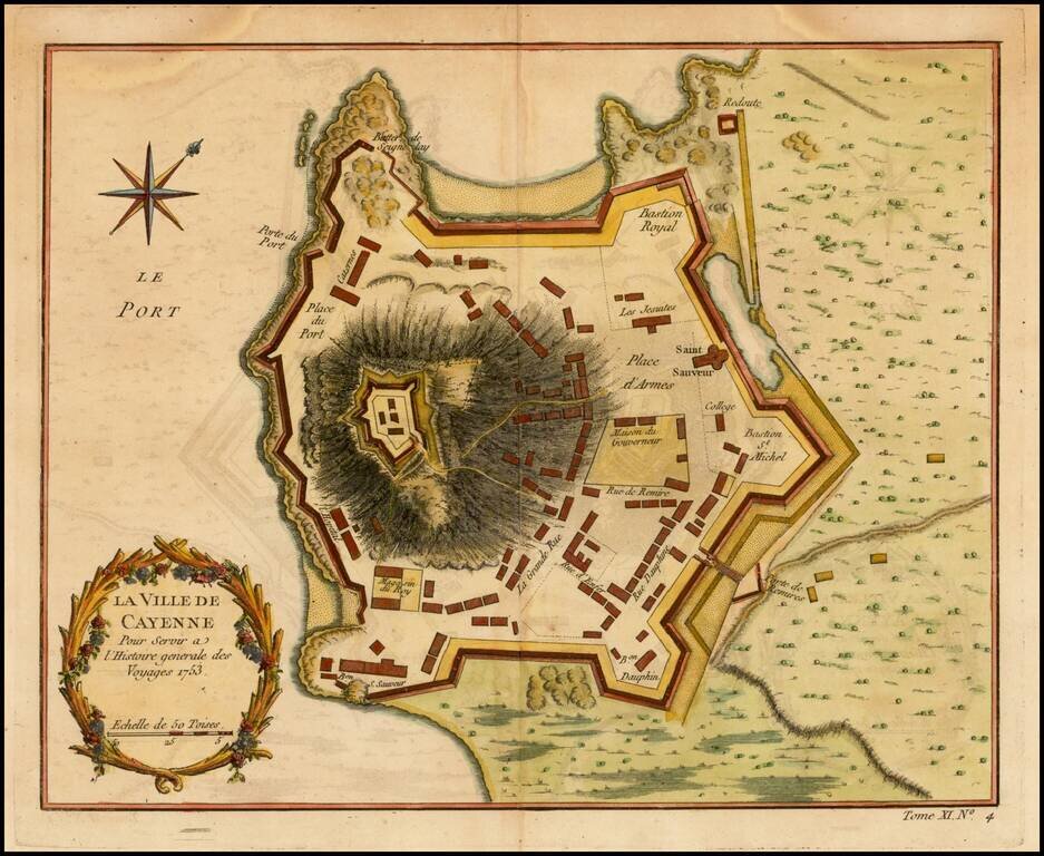 La Ville De Cayenne . . . 1753