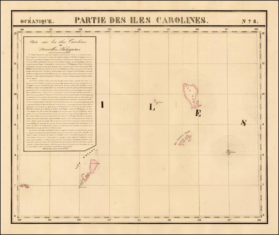 Partie Des Iles Carolines.  Oceanique No. 8