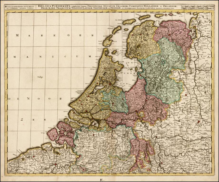 Belgica Foederata complectens septem Provincias, Ducatum, Geldriae, Comitatus Hollandiae et Zelandiae, Dioeceses Trajectum, Transisulaniam, Groningam et Frisam, et circumjacentes Provincias . . .