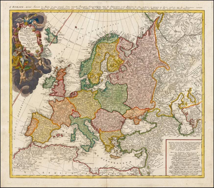 Europa Secundum legitimas Projectionis Stereographicae . . . 1743 . . .