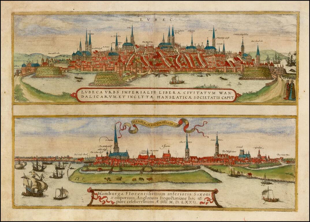 Lubec . . . [and] Hamburch ein Vorneliche Han Stat.  (Hamburg & Lubeck)