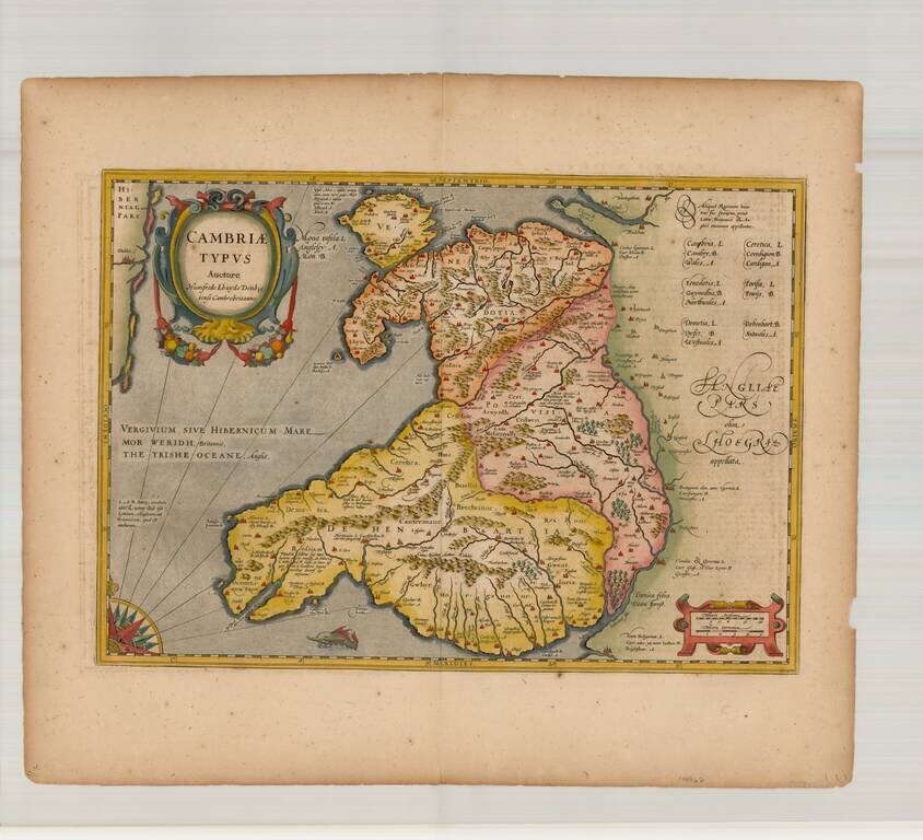 [Wales]  Cambriae Typus Auctore Humfredo Lhuydo . . .