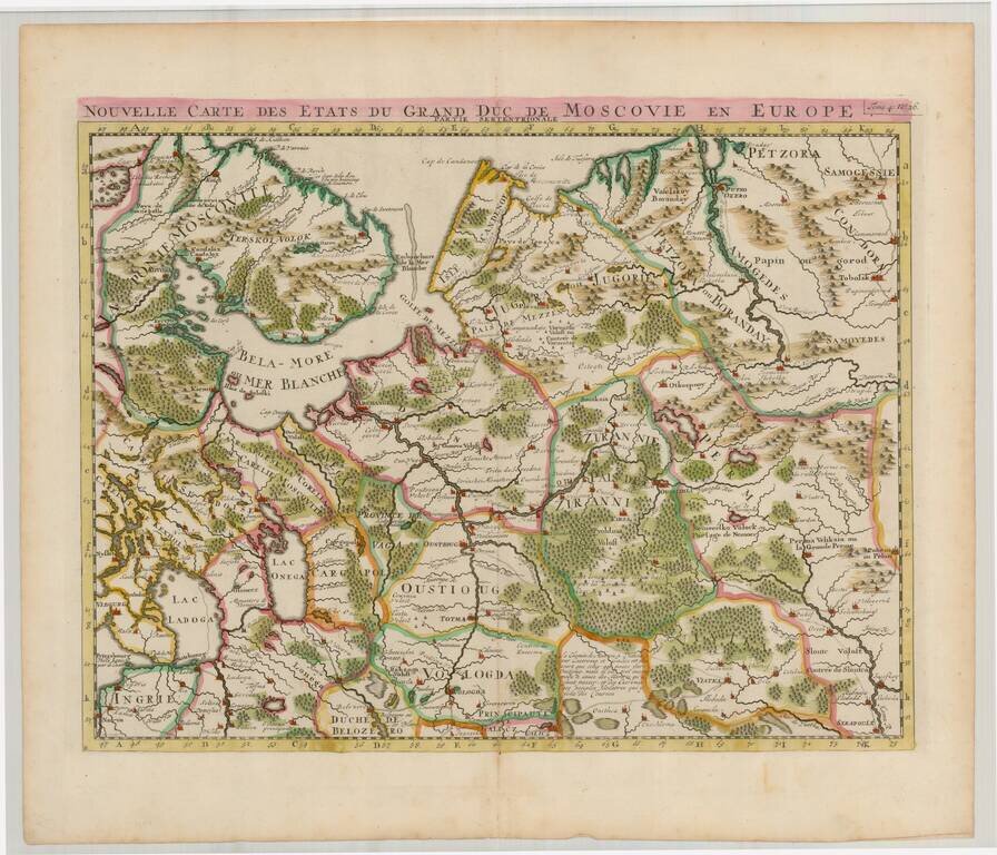 Nouvelle Carte Des Etats Du Grand Duc De Moscovie En Europe  Partie Sertentrionale