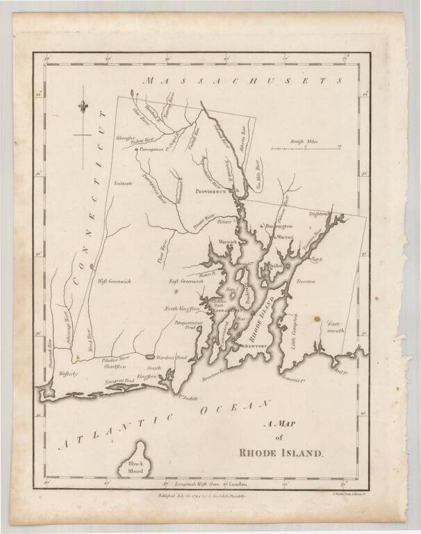 A Map of Rhode Island