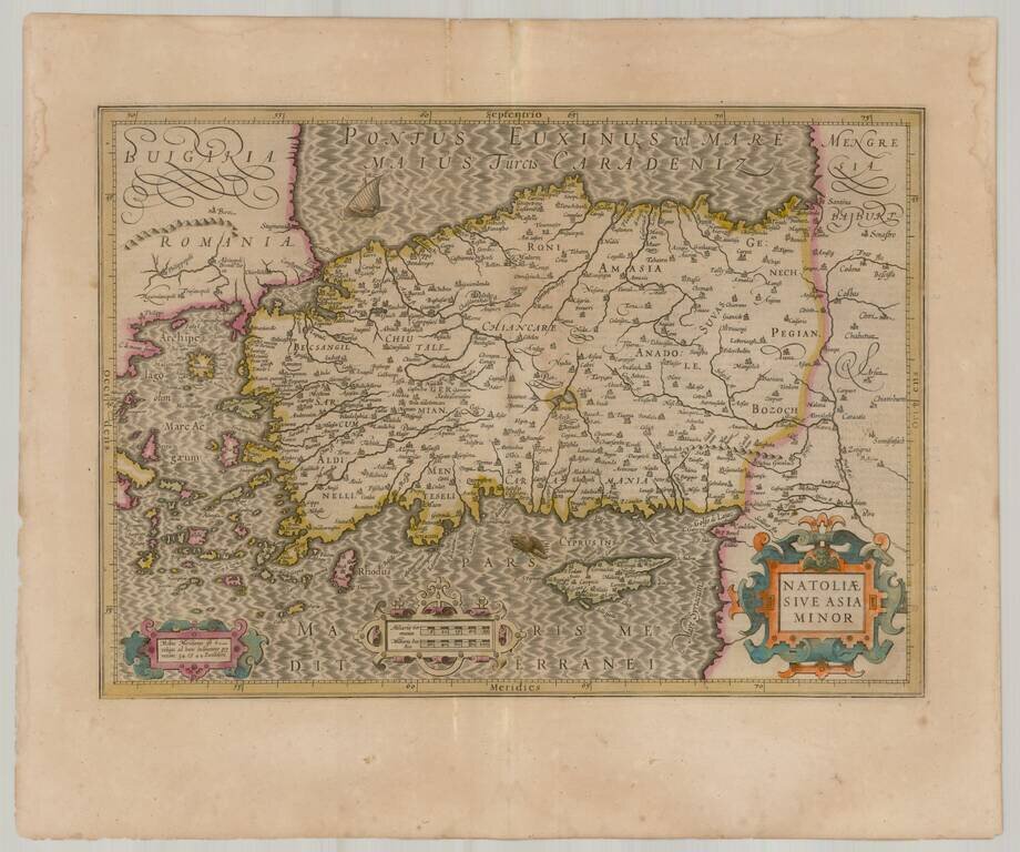 Natoliae Sive Asia Minor [shows Cyprus]