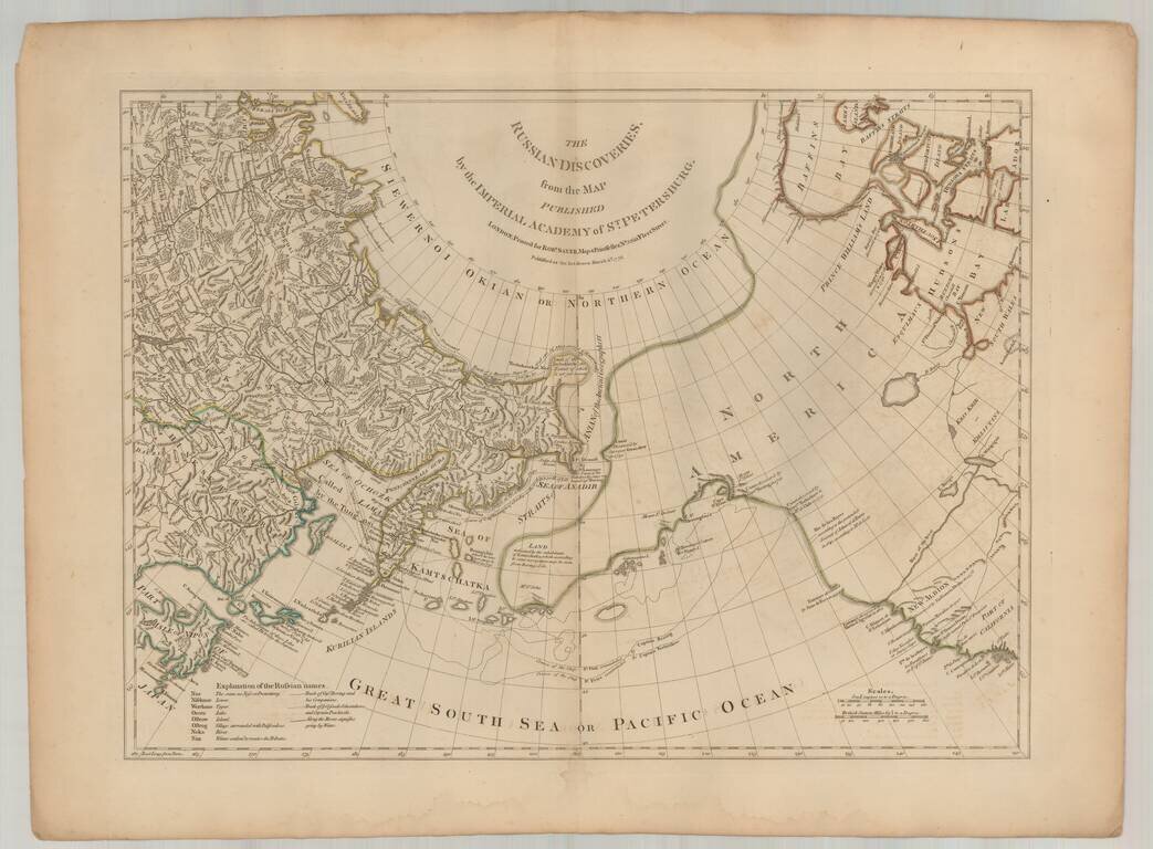 The Russian Discoveries, from the Map Published by the Imperial Academy of St. Petersburg . . . 1775