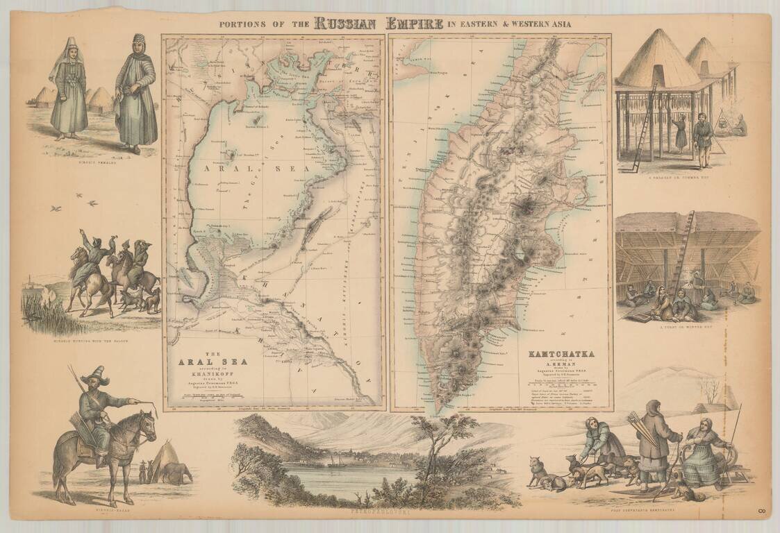 Portions of the Russian Empire in Eastern & Western Asia
