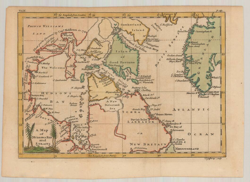 A Map of Hudsons Bay and Straits