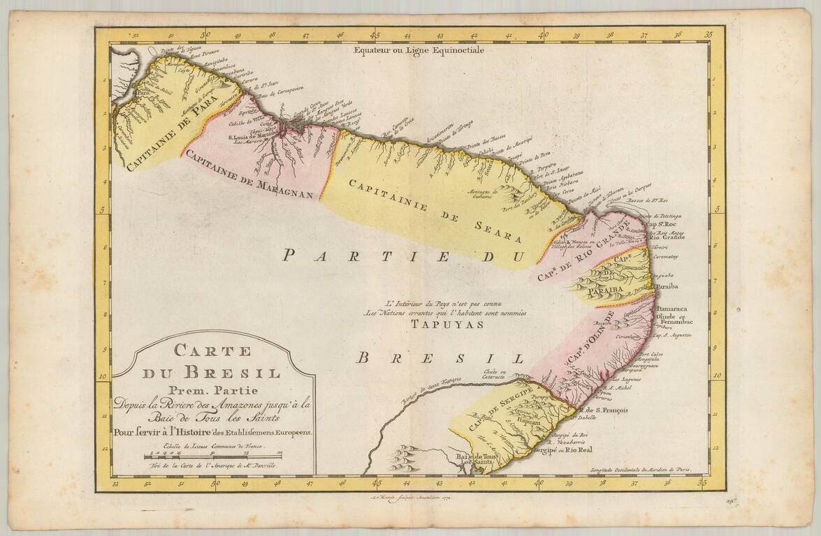 Carte Du Bresil, Prem. Partie…