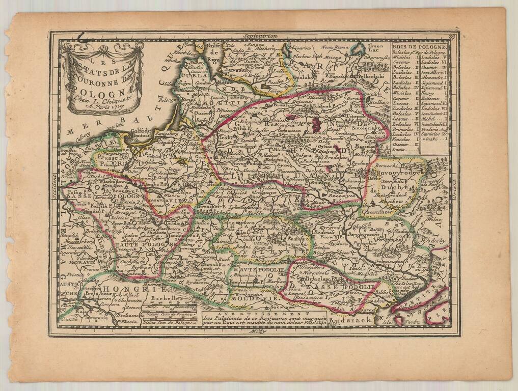 Les Estats de la Couronne de Pologne . . . 1719