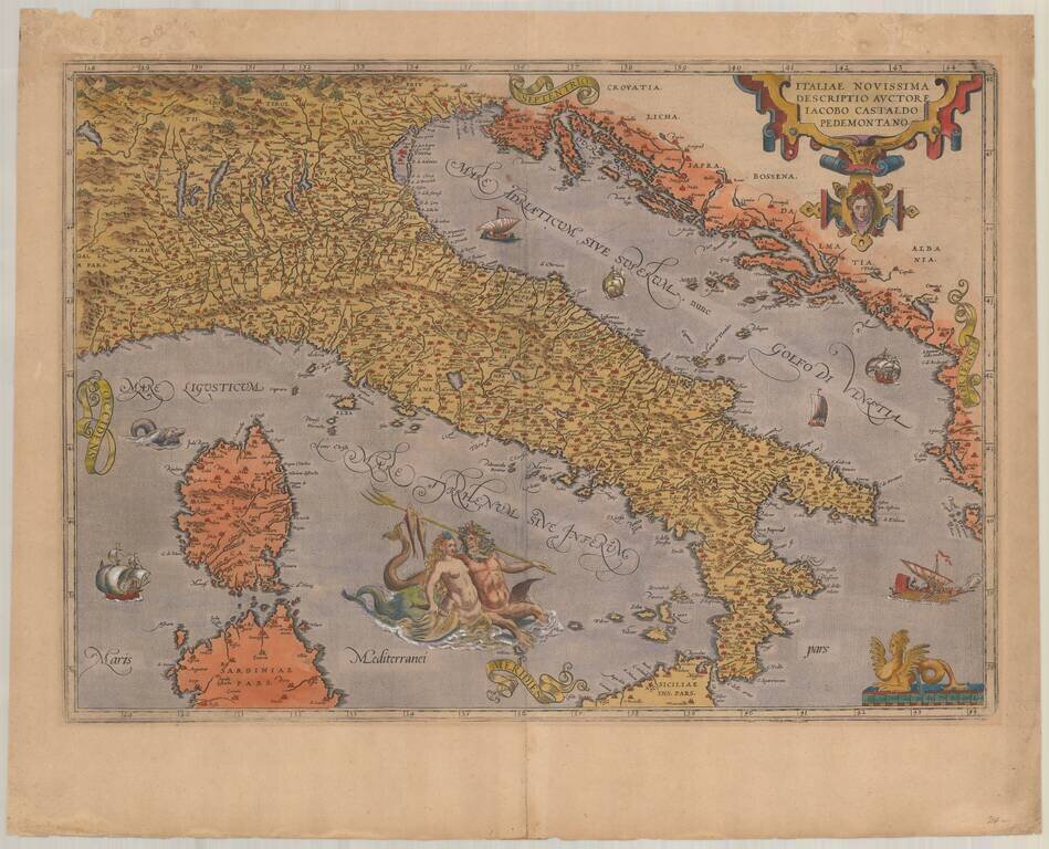 Italiae Novissima Descriptio Auctore Jacobo Cataldo Pedemontano