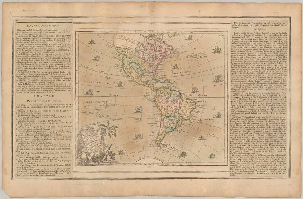 L'Amerique Dressee pour l'etude De La Geographie . . .  1764