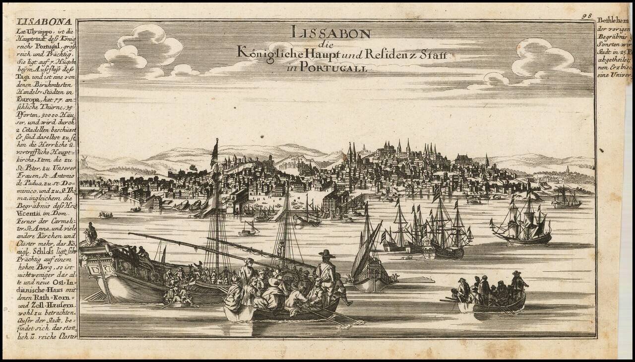 Lissabon die Konigliche Haupt und Residenz Statt in Portugall