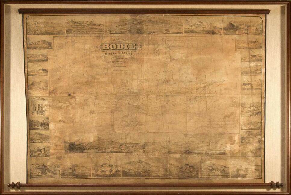 Map of Bodie Mining District Mono Co. California Surveyed and Compiled by C.L. Anderson, C.E. Illustrated and Published By Edward Eysen. 1880 Lith. M. Schmidt & Co. 411 Clay St. San Francisco For Sale By Payot, Upham & Co., Stationers, San Francisco, Cal.