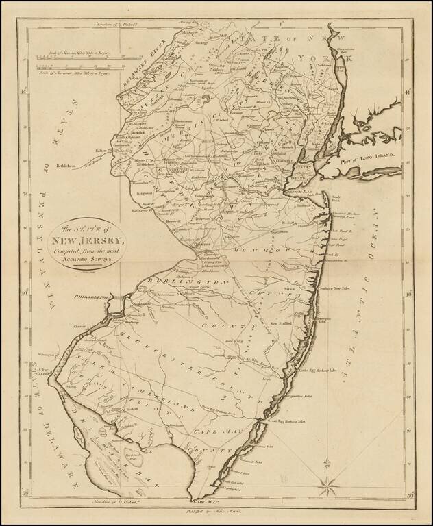 The State of New Jersey, Compiled from the most Accurate Surveys.