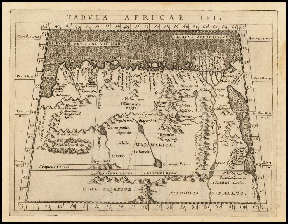 Tabula Africae III (Nile & Libya to Eastern Libya)