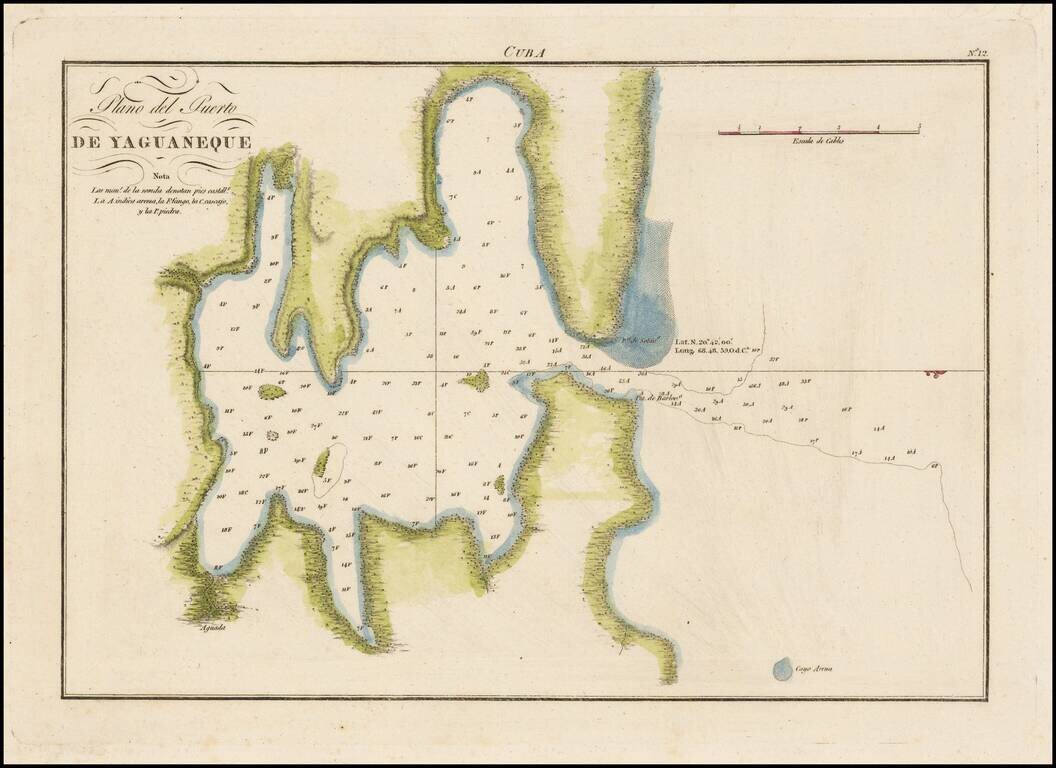 Plano del Puerto de Yaguaneque.